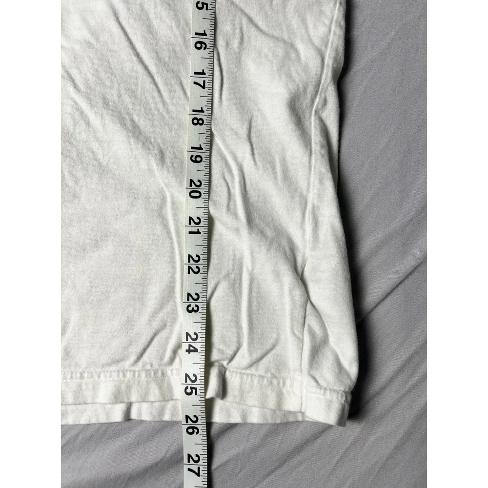 The North Face Mens White Long Sleeve Graphic Logo T-Shirt BX1HZ75 Size M